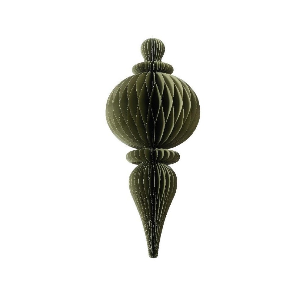 ORNAMENTO CARTA D.34CM. H.80CM. VERDE